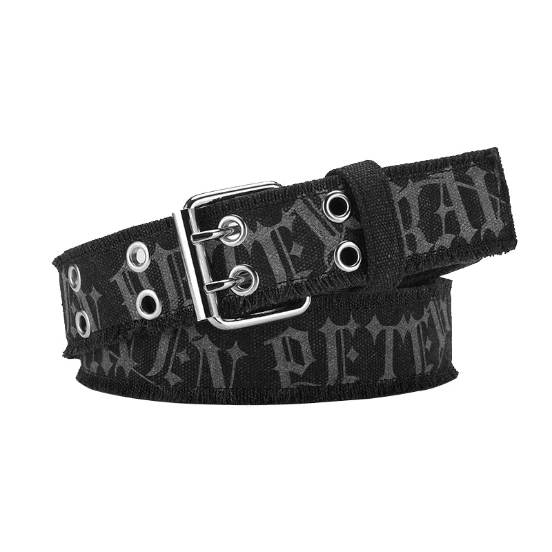 Unisex Double-Prong Canvas Belt