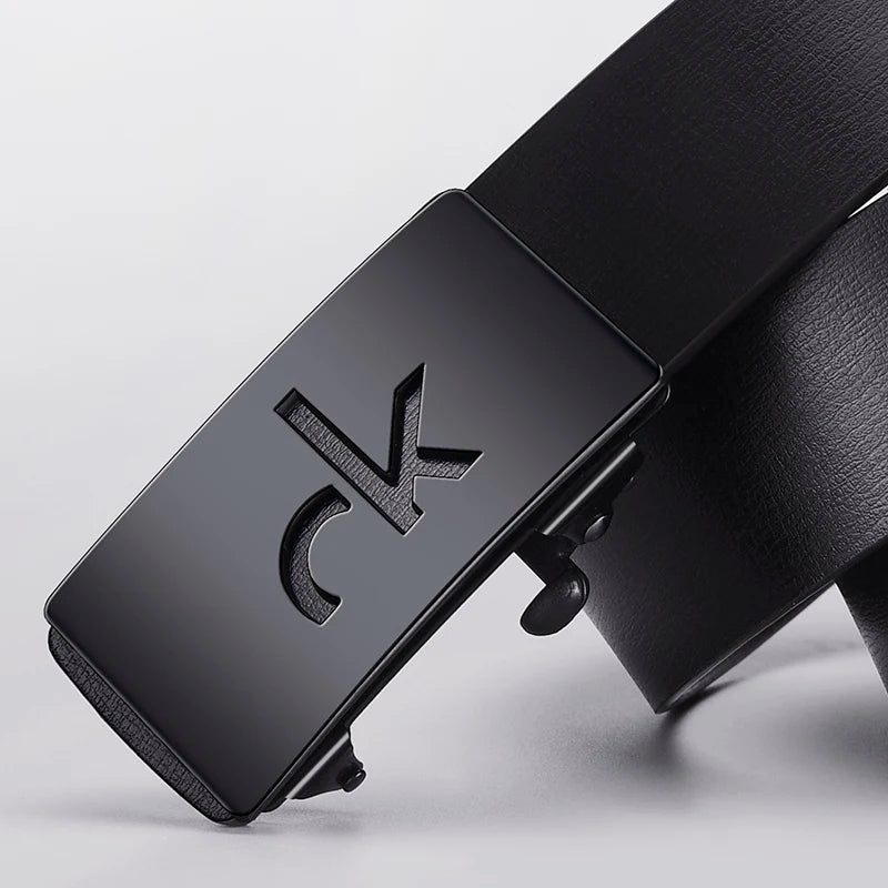 Men's Casual PU Belt with Automatic Buckle