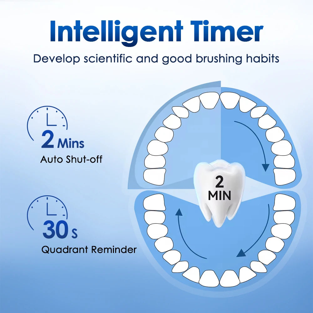 AFDEAL USB-C Rechargeable Electric Toothbrush – 4 Heads