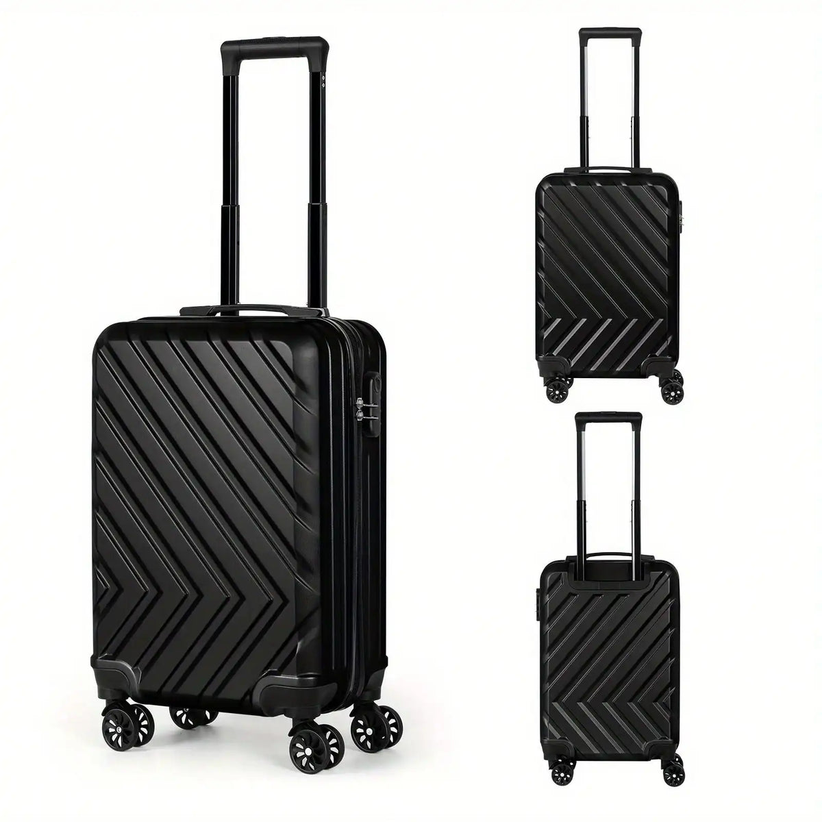 Black 20-Inch Spinner Suitcase