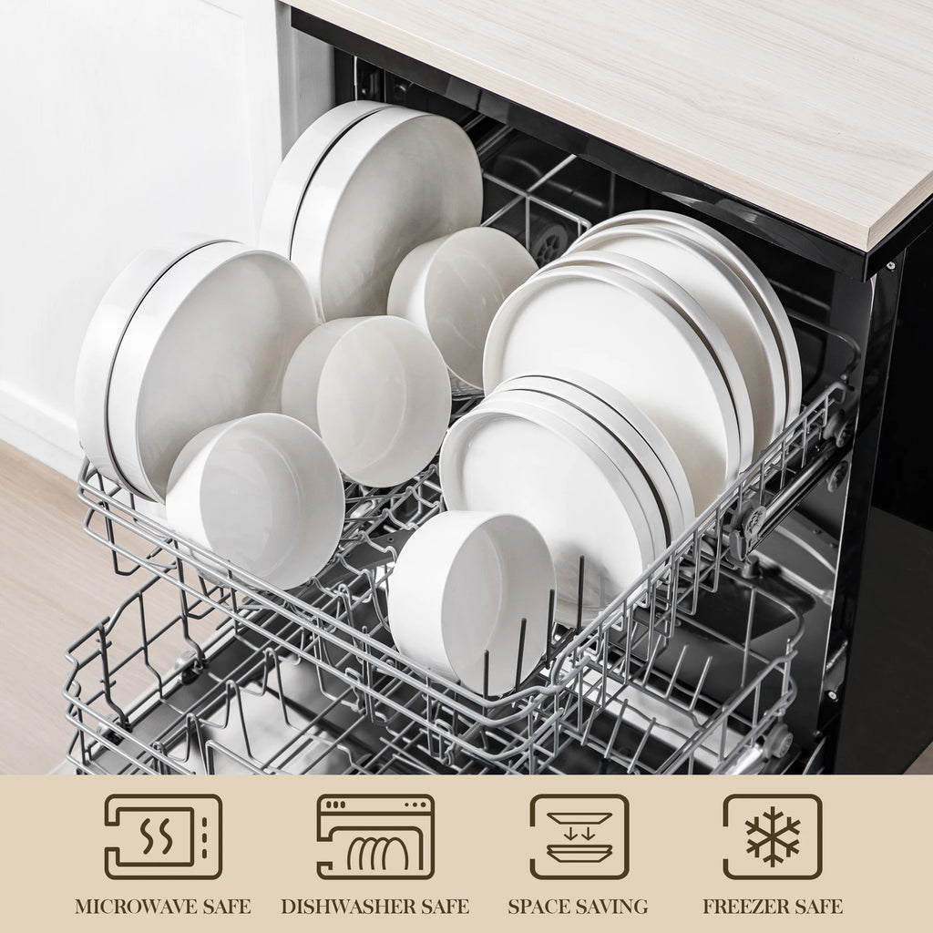 MALACASA Porcelain Dinnerware — Assorted Sets