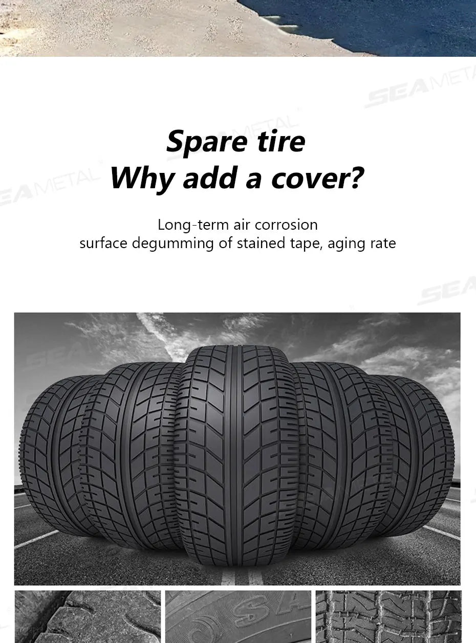 SEAMETAL Tire Covers – 29–32 Inch, 1 or 4 Pieces