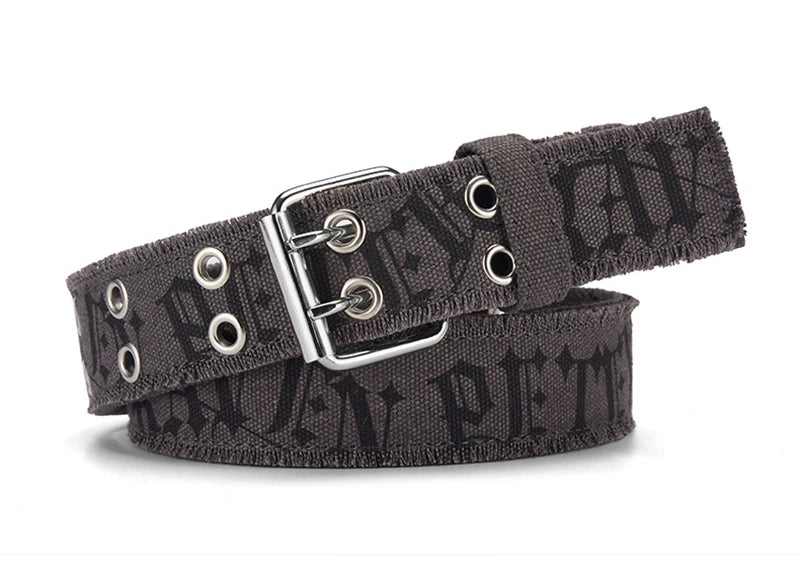 Unisex Double-Prong Canvas Belt