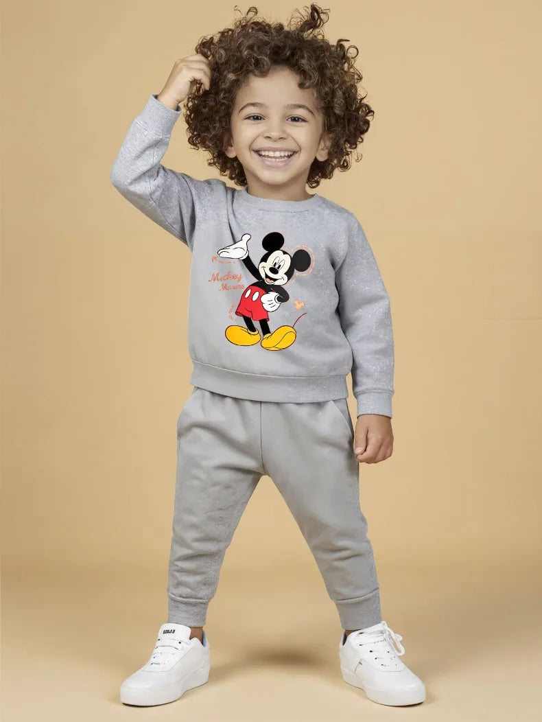 Children's Cartoon Pullover and Pants Set