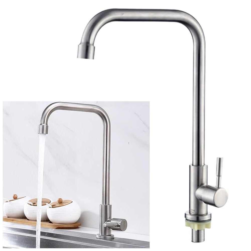 LEENKEA Rotating Stainless-Steel Kitchen Faucet