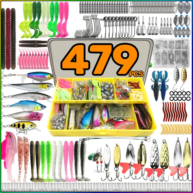 Mixed Fishing Lure & Tackle Box Kit Options