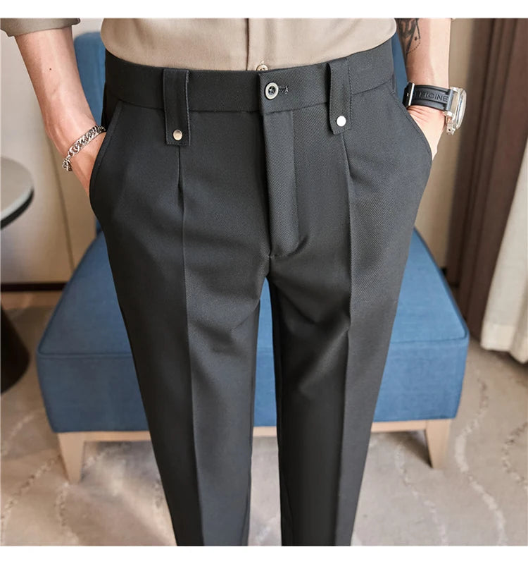 Men's Smart-Casual Stretch Dress Pants