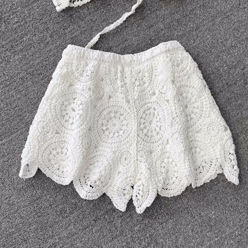 SINGREINY Knit Cami & Shorts Set