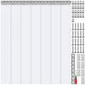 SucceBuy 84" x 42" Clear PVC Strip Door Curtain
