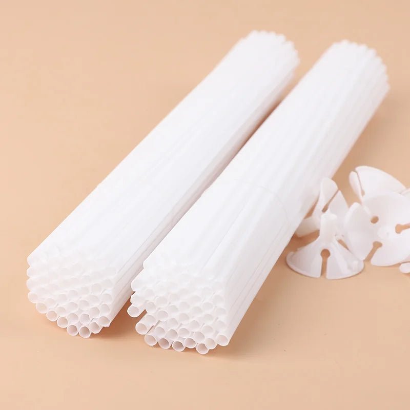 31 cm Plastic Balloon Sticks & Cups