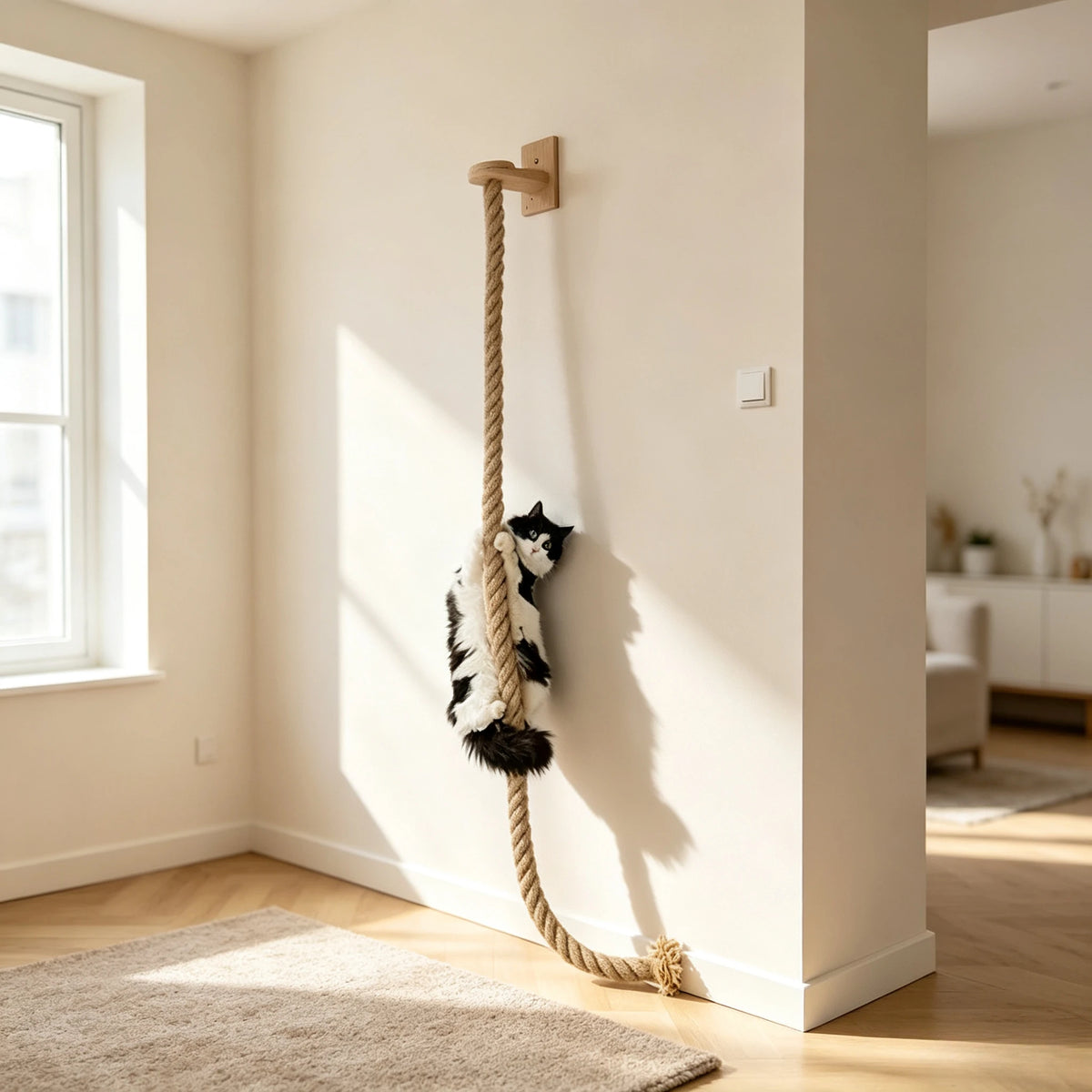 Wall-Mounted Sisal Cat Scratching Rope
