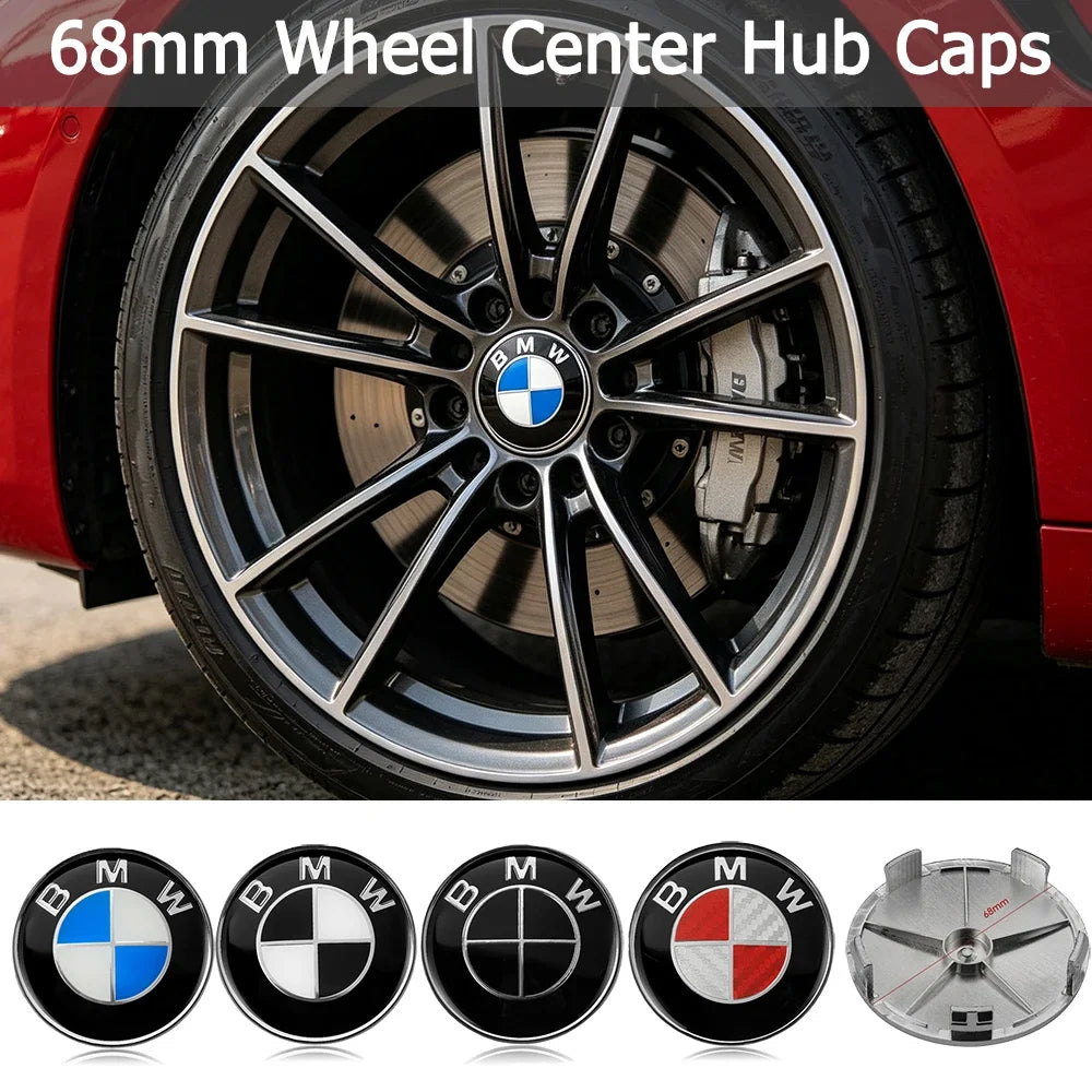 68 mm Wheel Center Caps – Set of 4