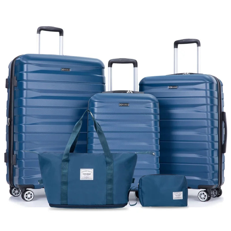 Five-Piece Hardshell Luggage & Travel Bag Set