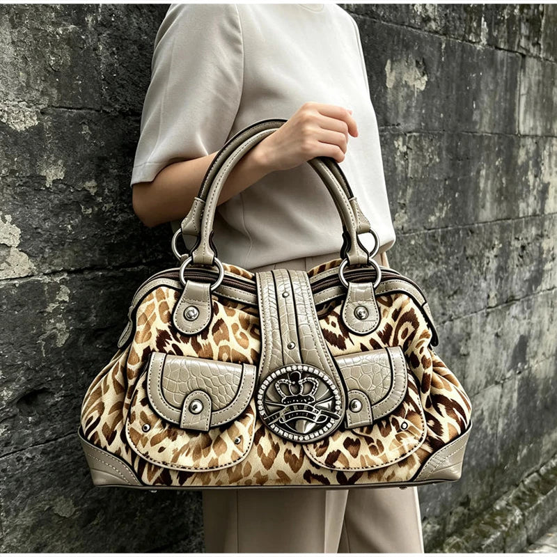 Women's Y2K Studded Shoulder Bag