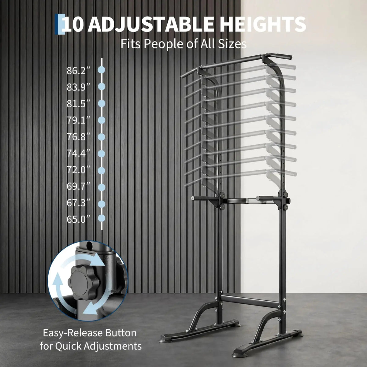 Ten-Level Adjustable Power Tower