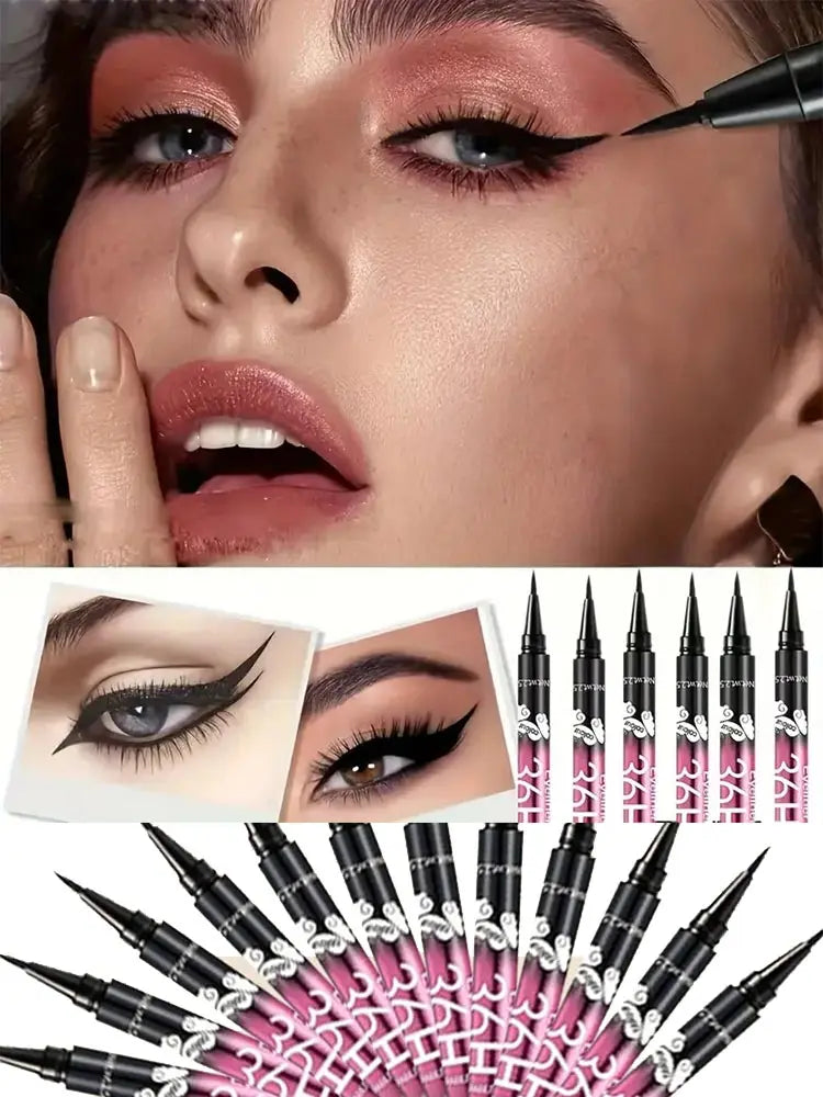 Black Liquid Eyeliner – 12-Piece Set