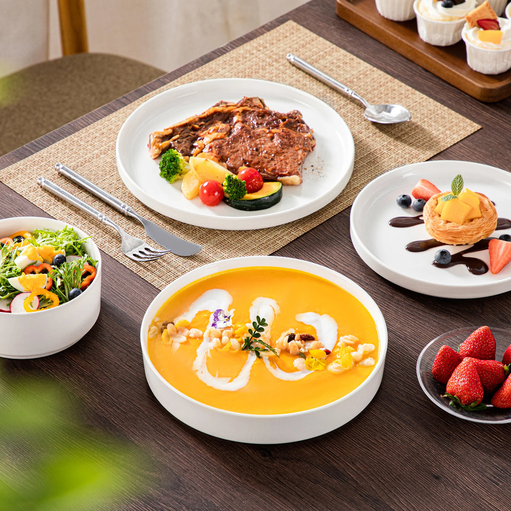 MALACASA Porcelain Dinnerware — Assorted Sets