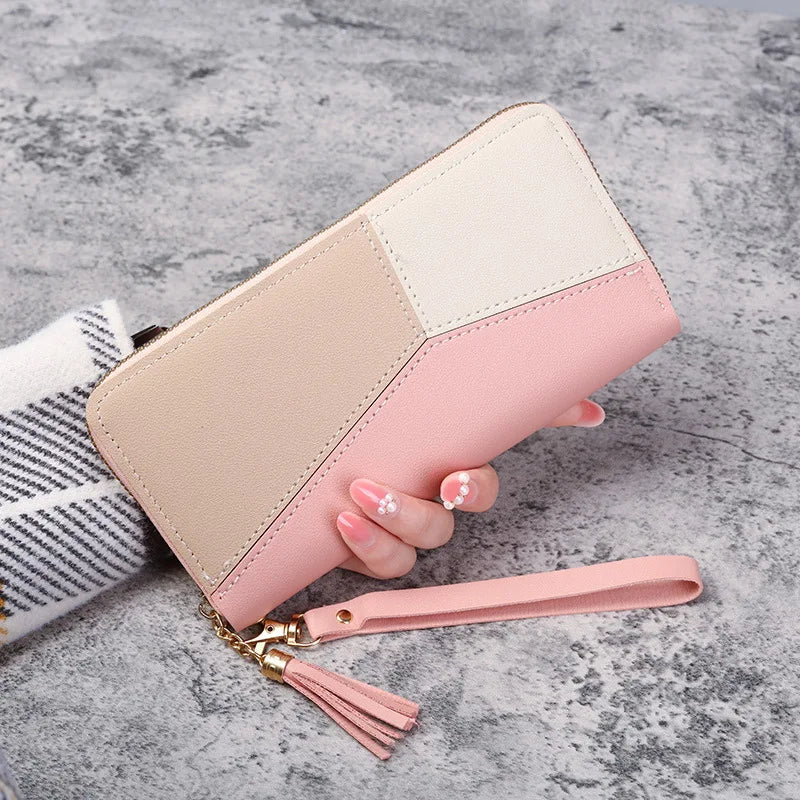 Women's Long Zipper PU Wallet