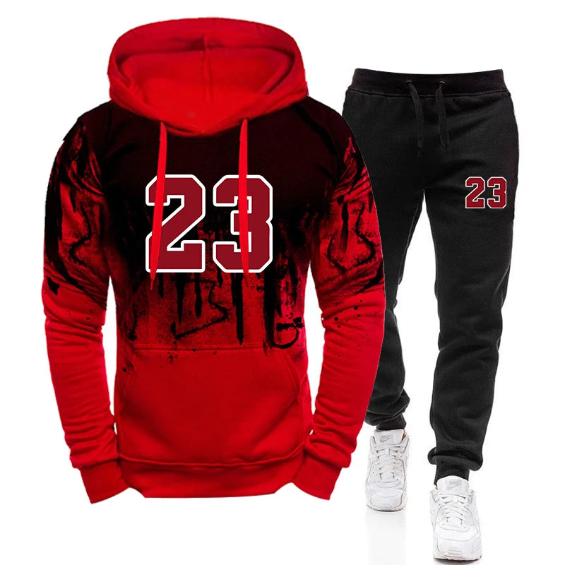 Men's Casual Sweatshirt & Sweatpants Set