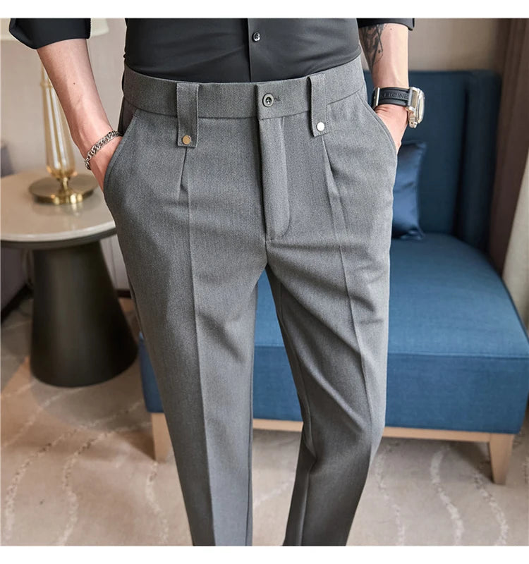 Men's Smart-Casual Stretch Dress Pants