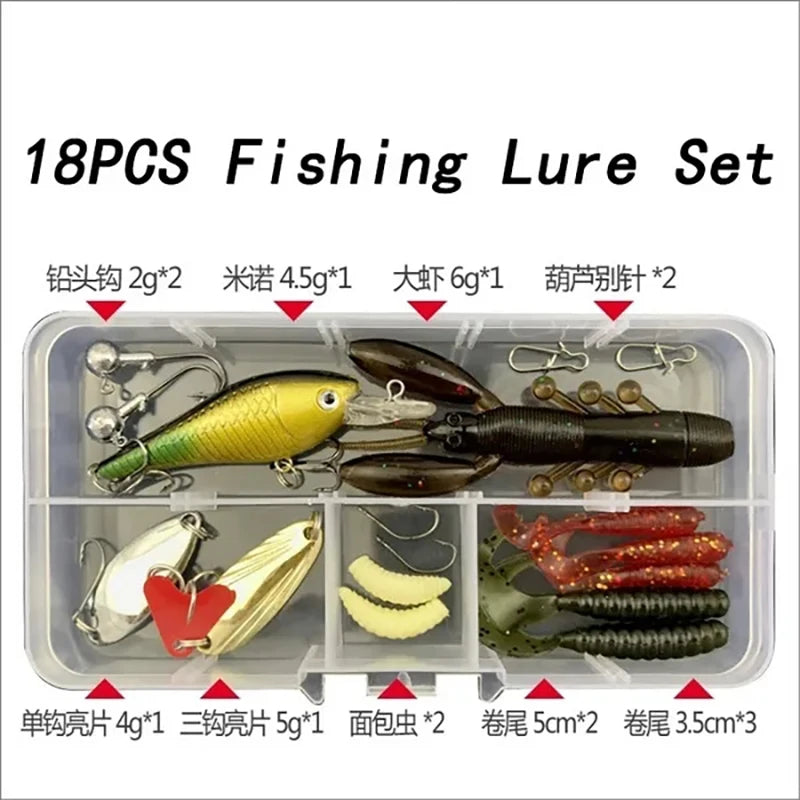 Mixed Fishing Lure & Tackle Box Kit Options