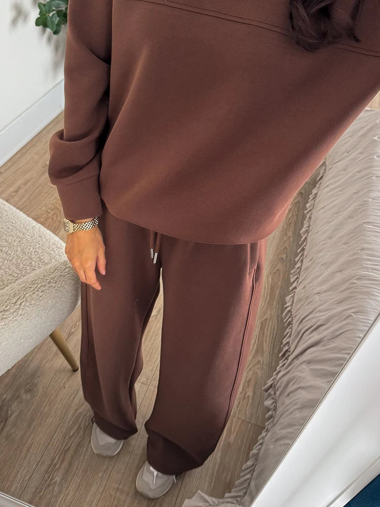 Women's Crewneck Sweatshirt and Pants Set