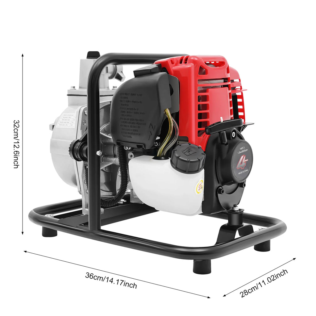 Bymaocar 38cc Four-Stroke Self-Priming Water Pump
