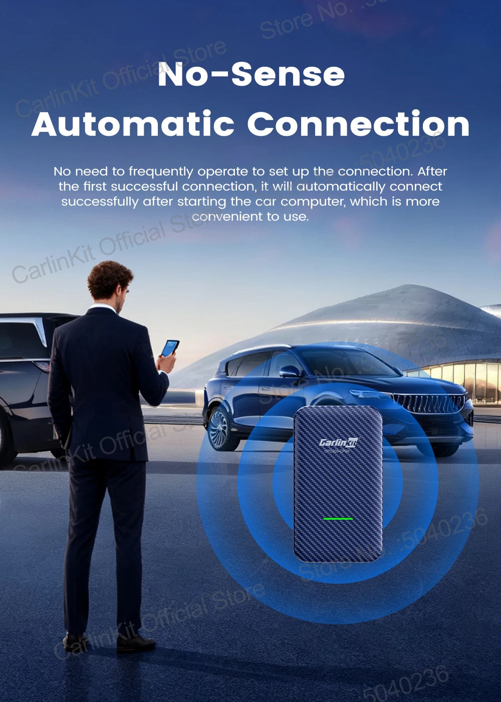 CarlinKit CP2A Wireless CarPlay & Android Auto Adapter