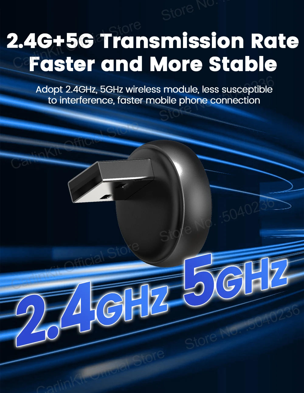 CarlinKit Mini Ultra 3 Wireless CarPlay & Android Auto Adapter
