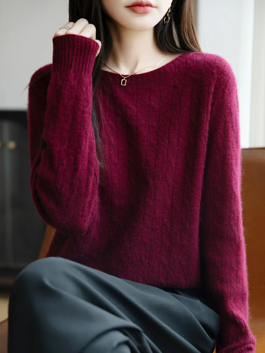 Women Sweater Loose Fashion Long Sleeve Pullovers Autumn Winter Warm Solid Bottoming Shirt Korean Fashion Knitted Jumpers Whispering Desires Shoppe