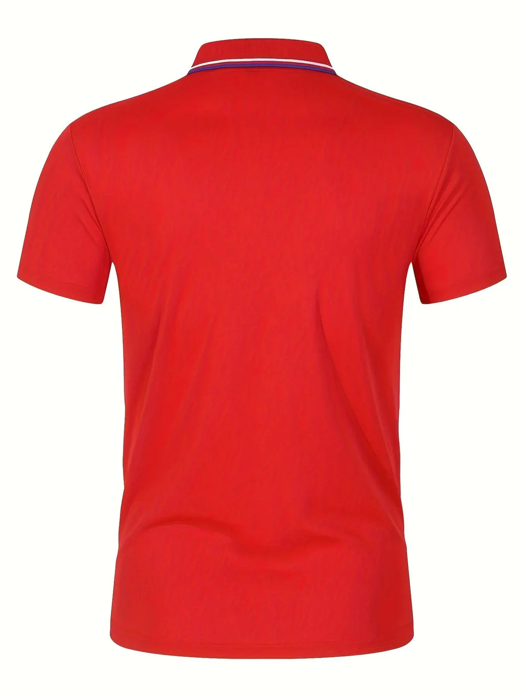 Men's Solid-Color Short-Sleeve Polo Shirt
