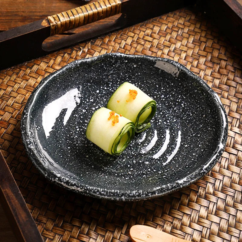 Irregular Ceramic Plates — 17.5 cm