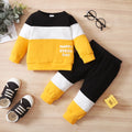 Baby Printed Long-Sleeve Top and Pants Set