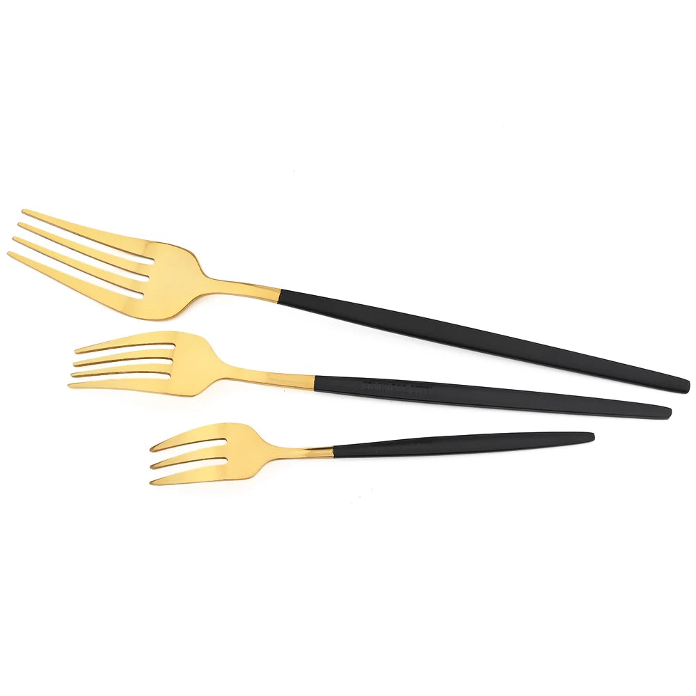 JAOER Stainless Steel Flatware — 48 Pieces