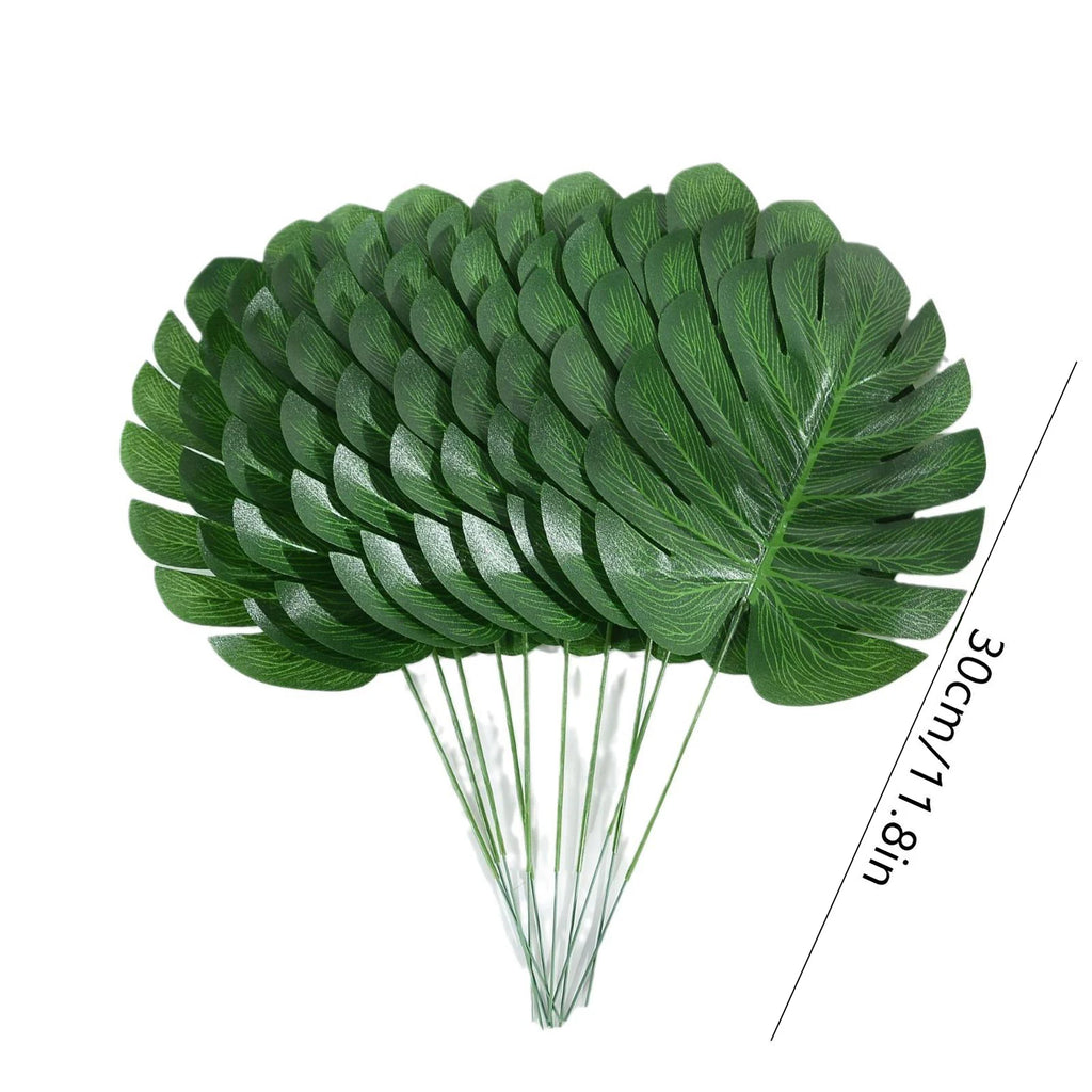 Artificial Monstera Leaf Stems, 30 cm