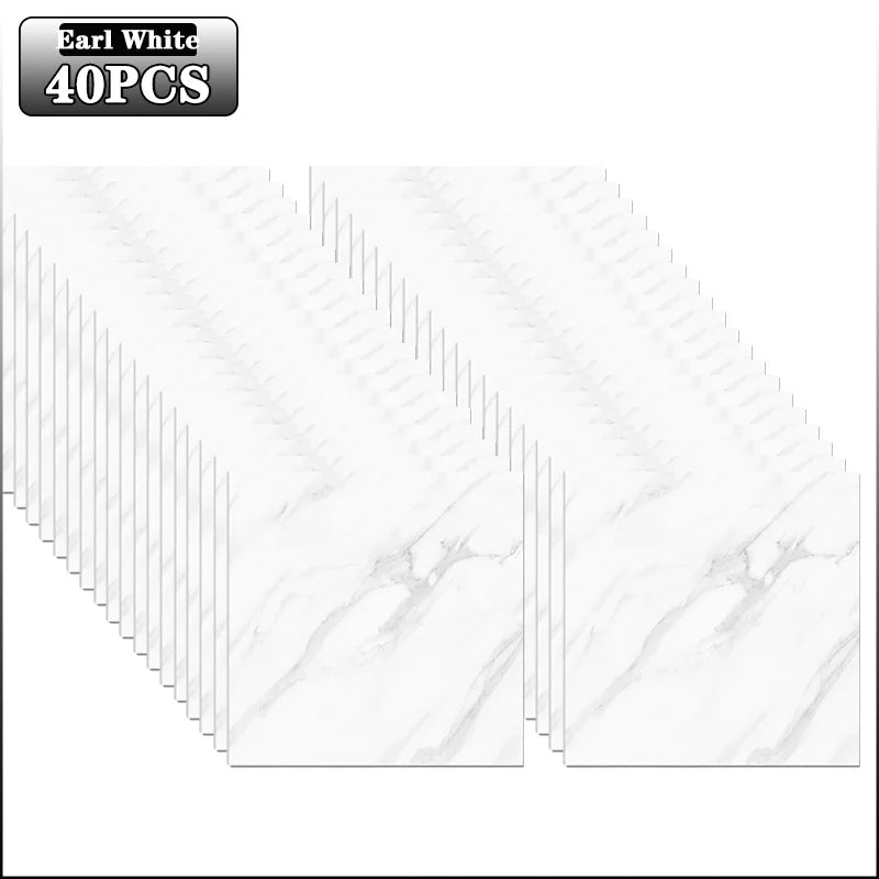 Marble-Style Peel-and-Stick Decorative Floor Tiles