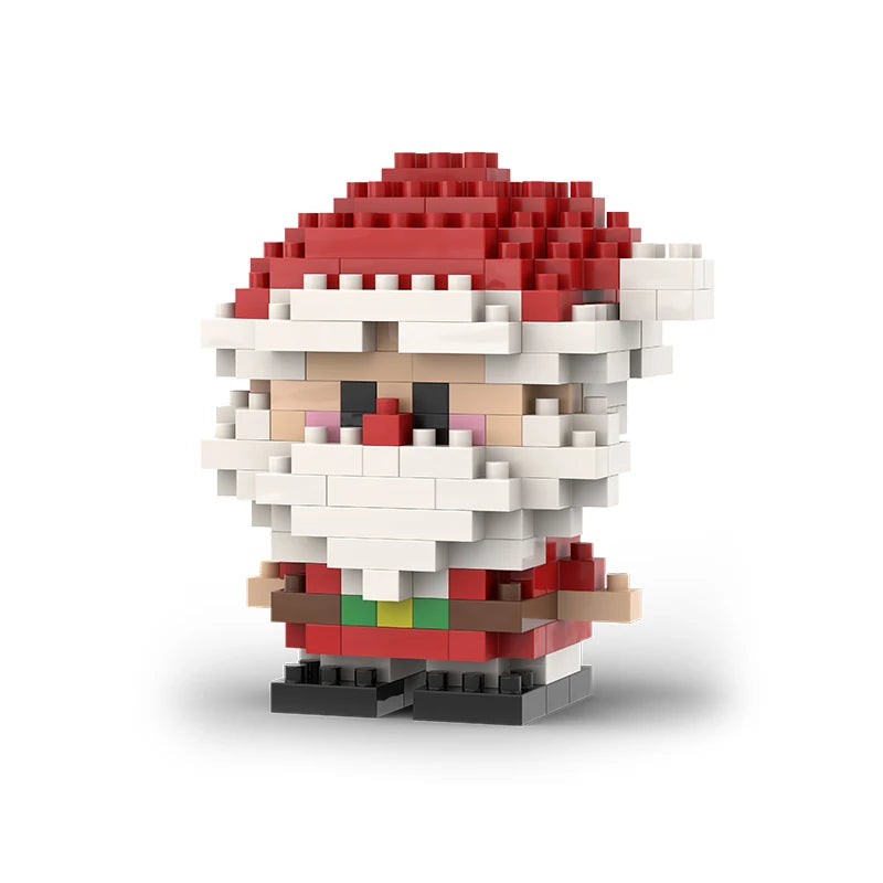 Santa & Reindeer Holiday Micro Building Block Sets