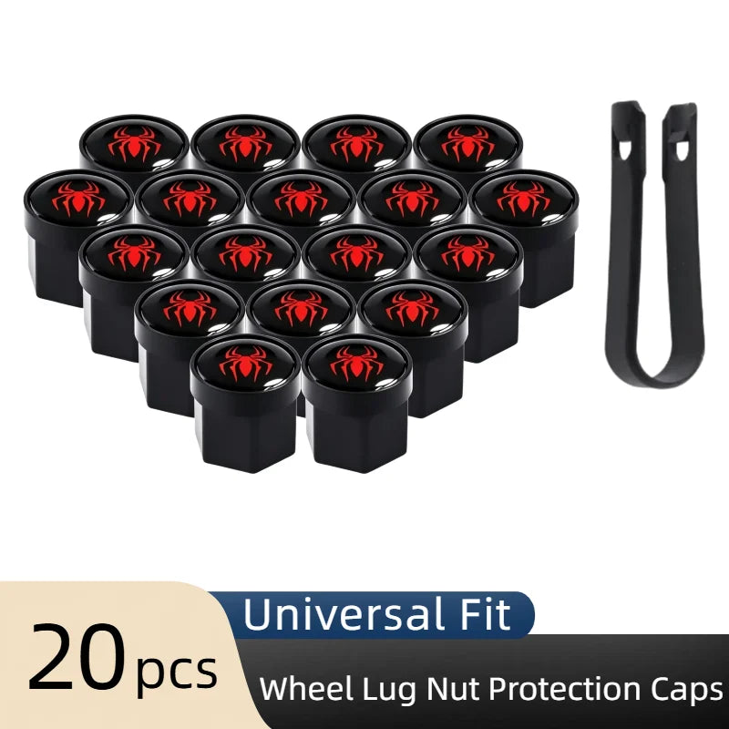 21 mm Wheel Lug Nut Covers – 20-Piece Set