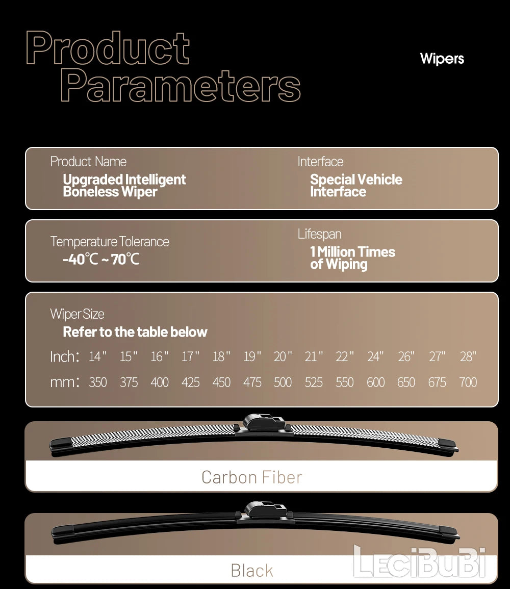 Front Wiper Blade Pair for Selected Jeep Grand Cherokee Models