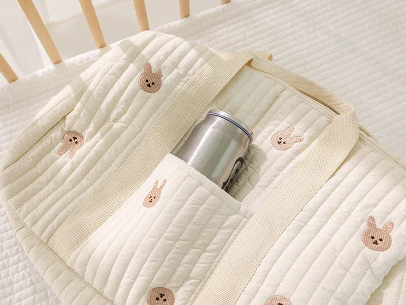 Animal-Print Baby Diaper Tote Bag