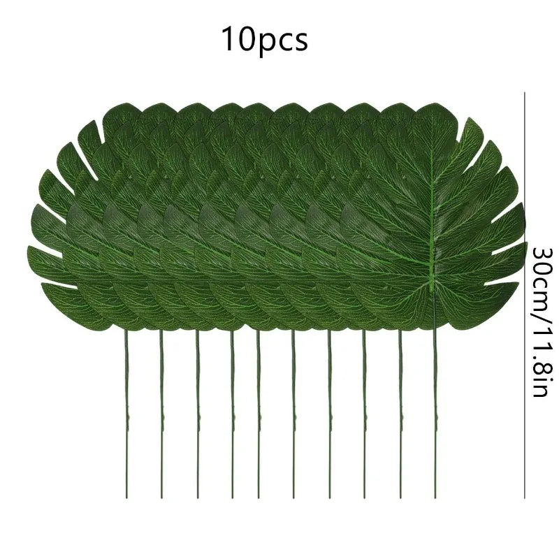 Artificial Monstera Leaf Stems, 30 cm