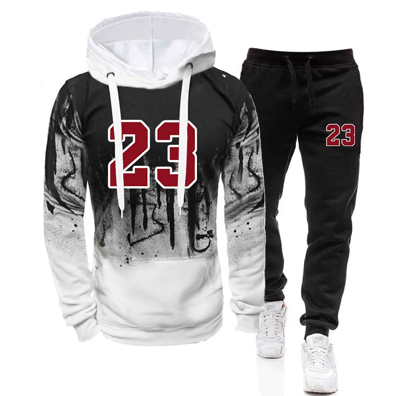 Men's Casual Sweatshirt & Sweatpants Set