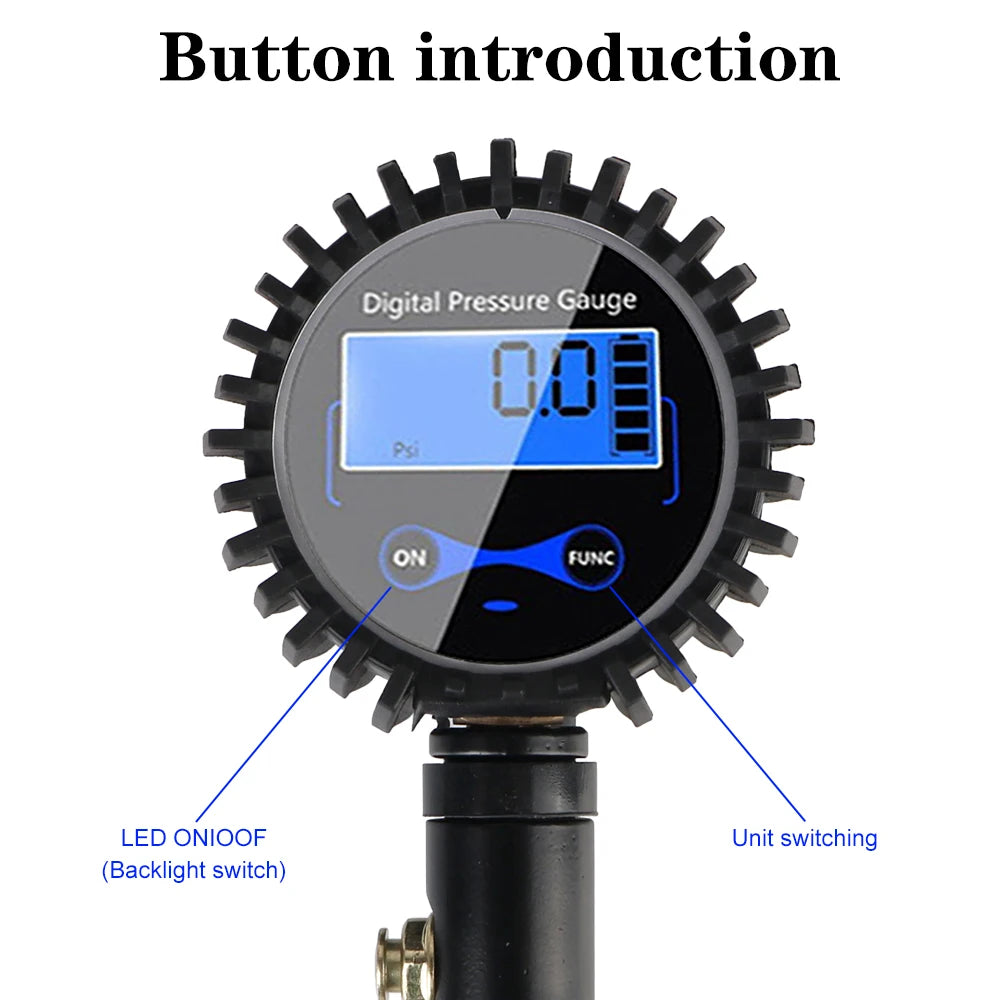 LEEPEE Digital Tire Inflator & Pressure Gauge