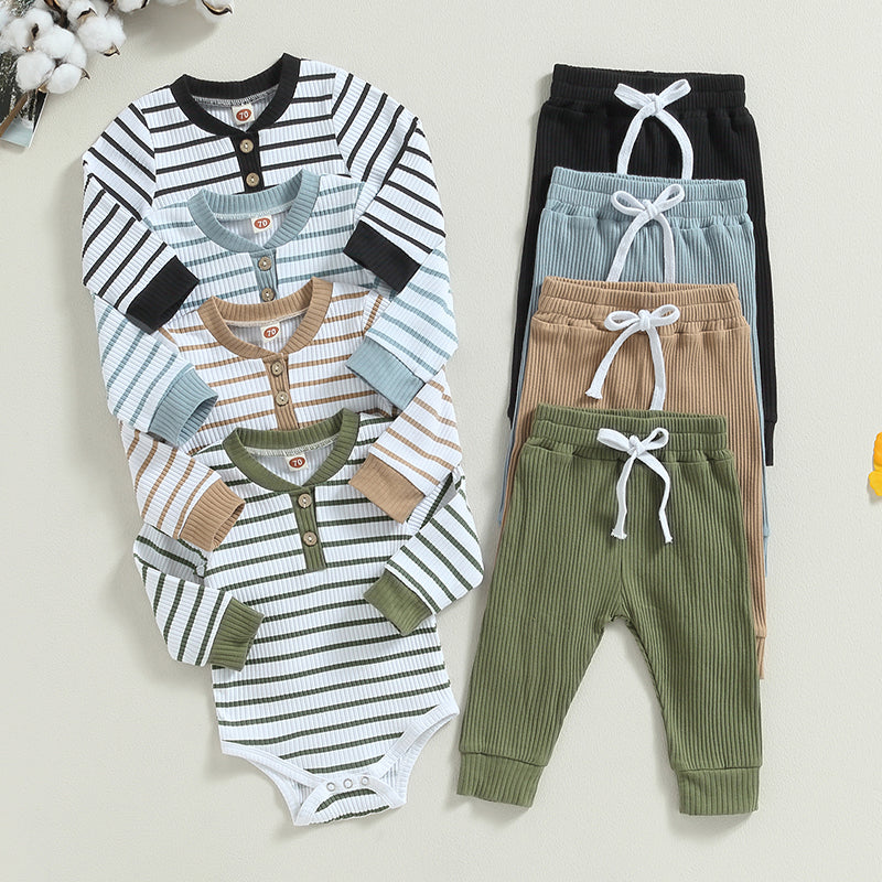Baby Romper and Pants Set — Cotton Blend