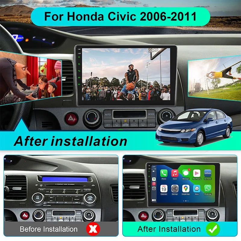 IYING MZY-01-A Stereo for Honda Civic 2006–2011