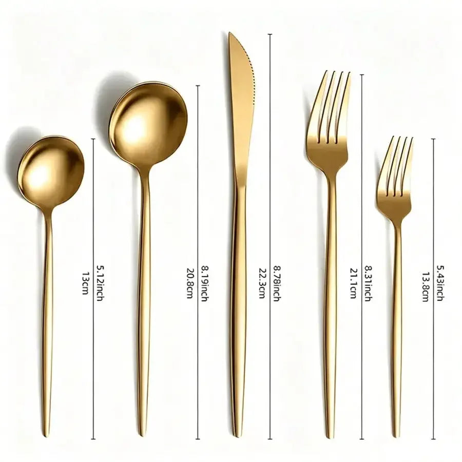 Stainless Steel Flatware — 60 Pieces