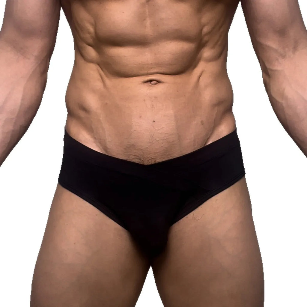 Men's Solid-Color Swim Briefs