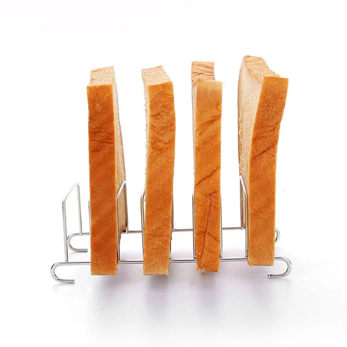 Stainless Steel Toast Rack with Tongs
