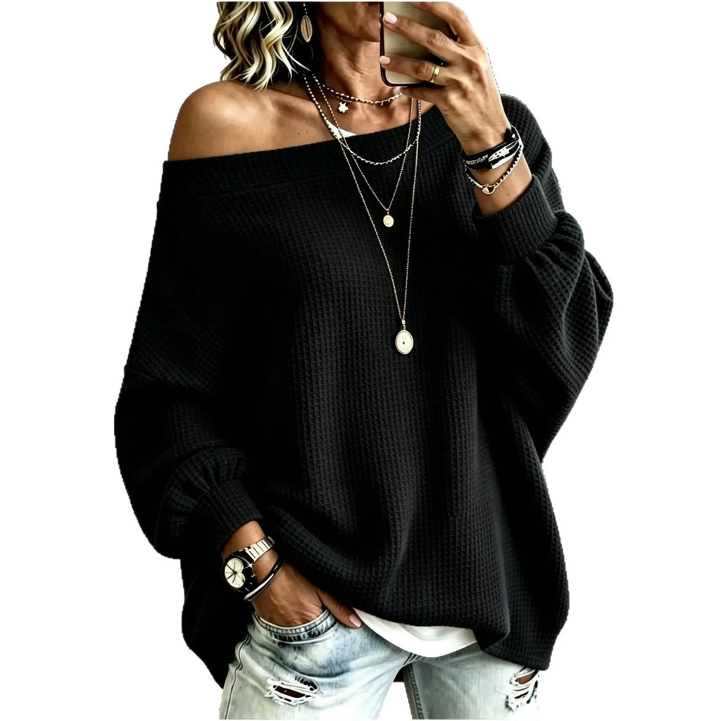 Casual Pullover Top with Regular Cut Japanese Korean Casual Loose Fit Standard Length Long Sleeve Daily Autumn Women Sweater Dsers