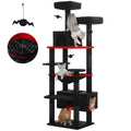 184cm Cat Tree with Hammock, Condo & Scratching Posts
